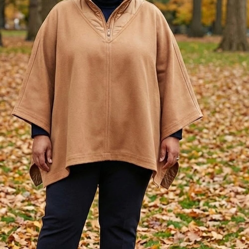 Tuckernuck Camel Quilted Jacket with Gold Accents